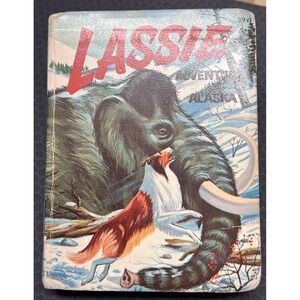 LASSIE ADVENTURE IN ALASKA by GEORGE S ELRICK Big Little Book Whitman 1967